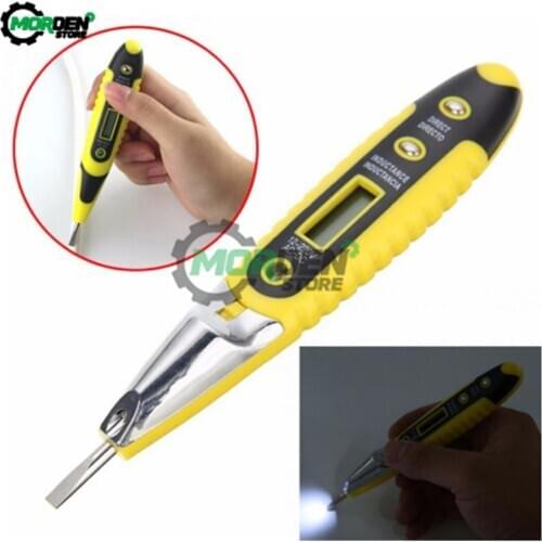 Test Pencil Multifunction AC/DC LCD Digital Display Voltage Test Pen Voltage Detector Tester Electric Screwdriver Pen Electrical