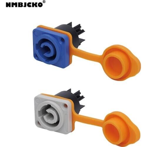 High quality 2pcs / lot PowerCON Type A NAC3FCA Chassis Plug Panel Adapter