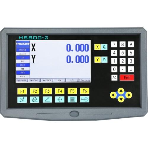 High Accuracy 2 Axis LCD DRO Digital Readout and 2 Pieces 0-1000mm Linear Scale Encoder Sensor For Milling Lathe Turning Machine