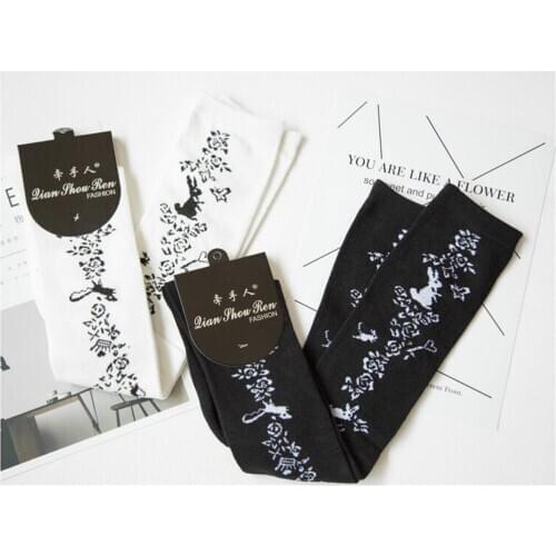 Women printed Stockings Sexy Over Knee Anime Accesories Lolita Socks B437