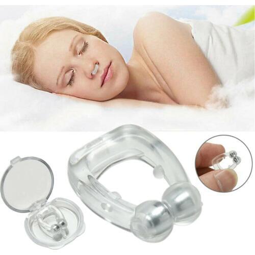 1PC Anti Snore Nose Clip Micro Sleep Stop Snoring Aid Magnet Silicone