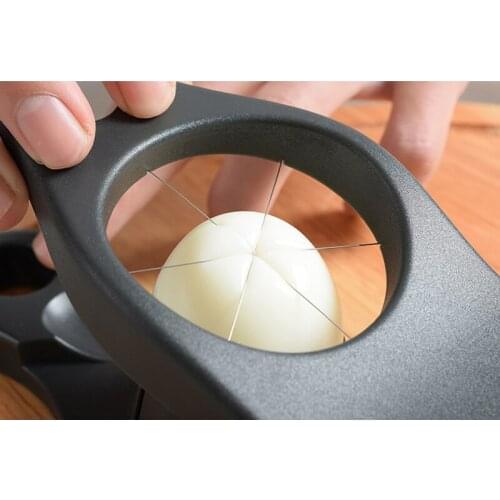 2 in 1 Stainless Steel Egg Slicers for Boil Eggs Egg Cutter Splitter Dividers Kitchen Gadgets EL