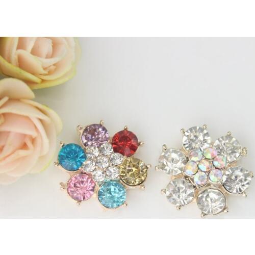 2018 Wholesale 24mm Pentacle Fancy Sun Flower Button Washable Eco-friendly Dry Cleaning For Wedding Invitation