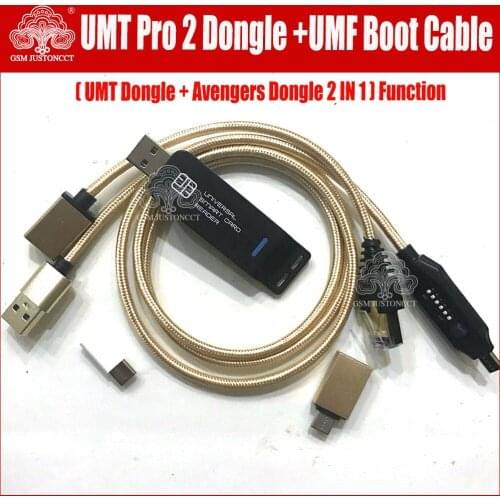 2021 Latest Version UMT Pro 2 Dongle UMT Pro2 ( UMT Dongle + AVB Dongle 2 IN 1 ) Function + Umf All Boot Cable
