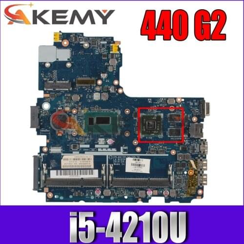 AKemy Laptop motherboard For HP Probook 440 G2 450 G2 Core I5-4210U Mainboard LA-B181P 776581-001 776581-601 SR1EF 216-0858030