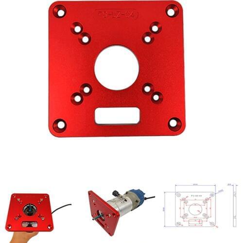 Aluminium Router Table Insert Plate Woodworking Benches Wood Router Trimmer Models Engraving Machine for RT0700C universal