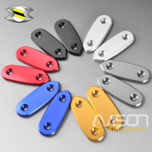 For Yamaha R15 2017 Motorcycle Rearview Mirror CNC Modified Cover Plate Holder Adapters Clamp Mount