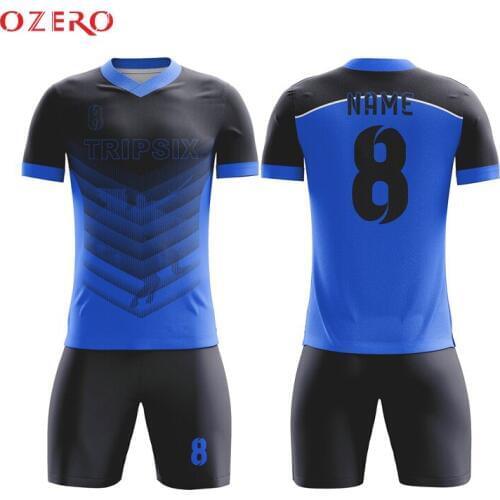 Home away custom soccer uniform red and black color women soccer jersey big sizes