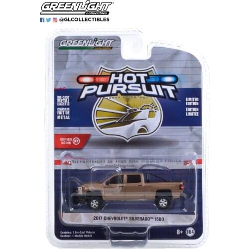 GreenLight 1:64 2017 Chevrolet Silverado 1500 alloy model Car Diecast Metal Toys Birthday Gift For Kids Boy