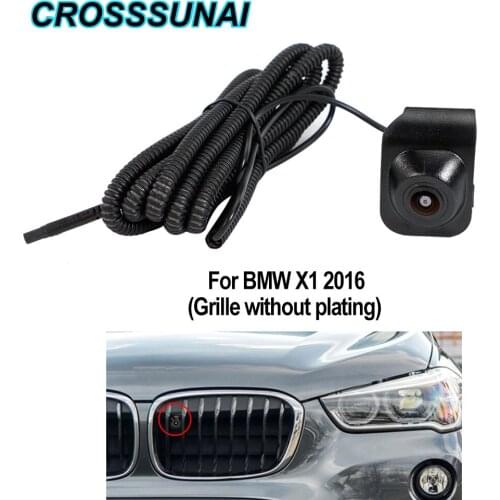 HD CCD OEM Logo Embeded Mark Camera Special Night Vision Car Front View Camera Parking For BMW X1 (Grille without plating) 2016