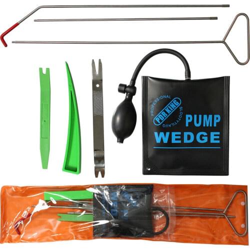 Car Door Repair Tools Open Unlock Tool Kit Key Lost Lock Out Emergency Air Pump