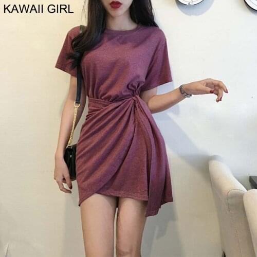 Kawaii Girl Solid Summer Dresses