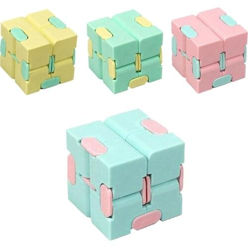 1Pc Children Adult Decompression Toy Infinity Magic Cube Puzzle Toys Relieve Stress Funny Hand Game Four Corner Maze Fidget Toys
