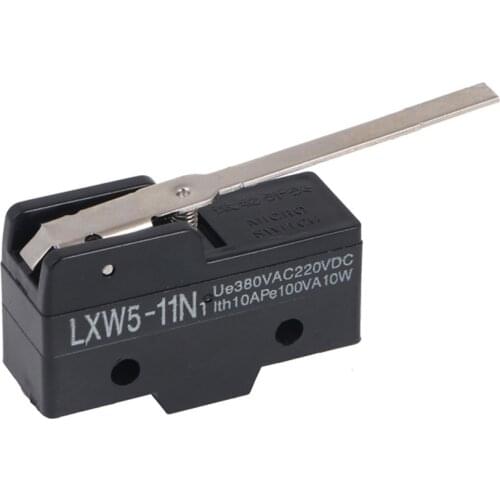 10Pcs Mini Micro Limit Switch Roller Arc lever Snap Action Push Microswitches