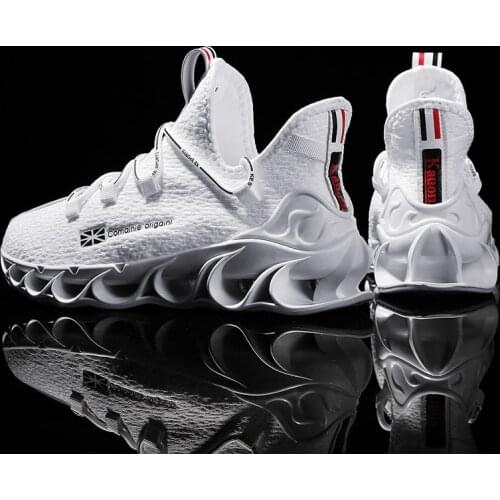 Boys Running Shoes Mens Sports Shoes Summer Mesh Breathable Sneakers Flame Blade Bottom Outdoor Jogging Shoes Air Cushioning