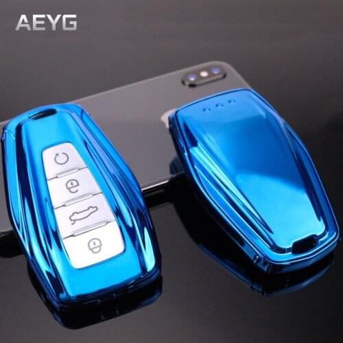 Soft TPU Car Smart Key Case Cover Shell For Geely Coolray Boyue Atlas NL3 X7 EX7 SUV GT GC9 Borui Emgrand Protect Accessories