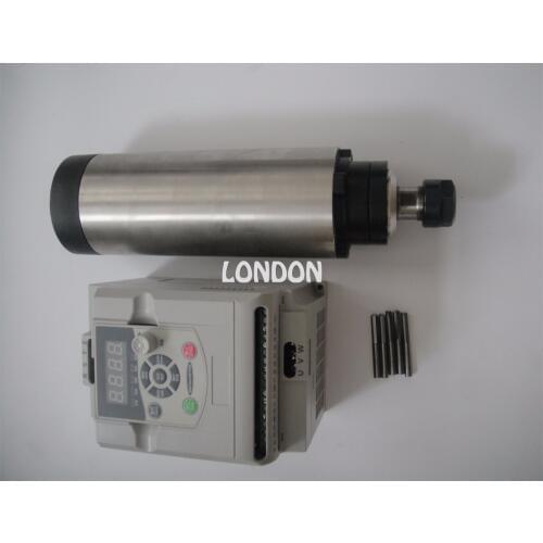 CNC spindle kit ER20 2.2KW air cooling spindle + 1 pieces 2.2KW VFD inverter+CNC engraving bits