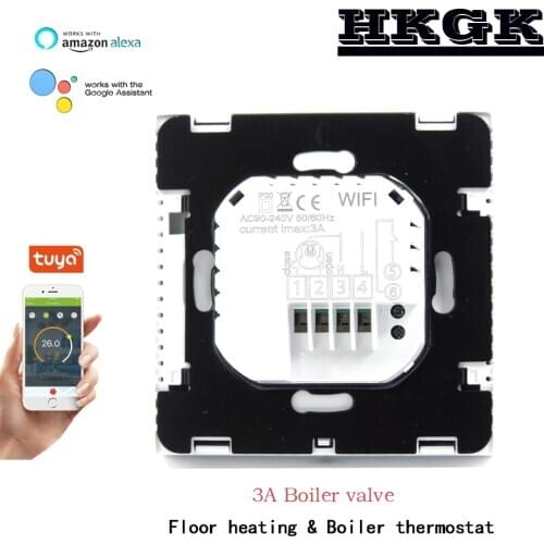 3A water heating and gas wall-hung boiler heating with WIFI thermostat, temperature 0.5 °C precision display