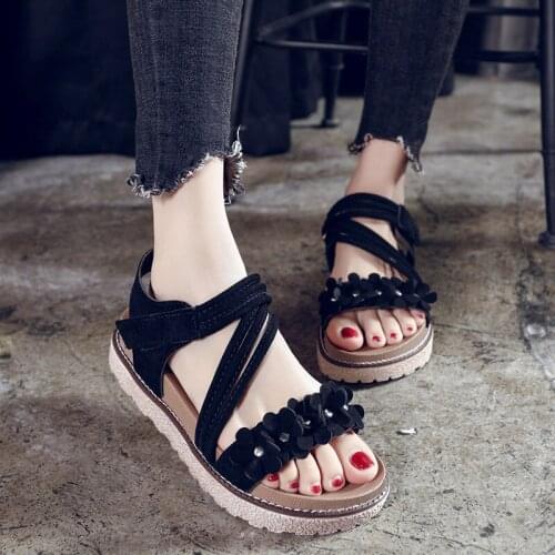 New Women Summer Sandals Women Shoes Bohemia Gladiator Beach Flat Casual Sandals Leisure Female Ladies Women Slip On Sandalias