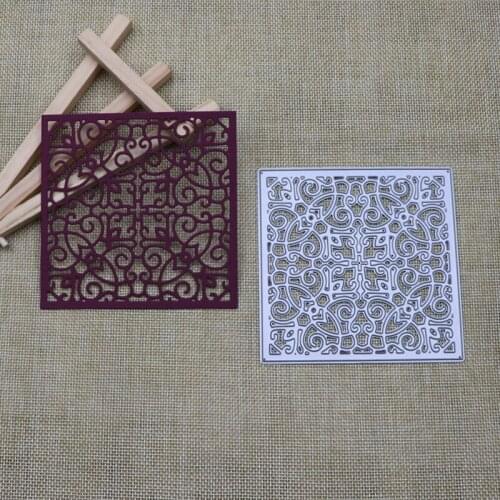 New Metal Cutting Dies Scrapbooking Square Window Grilles DIY Album Paper Craft Embossing Stencil Decoration