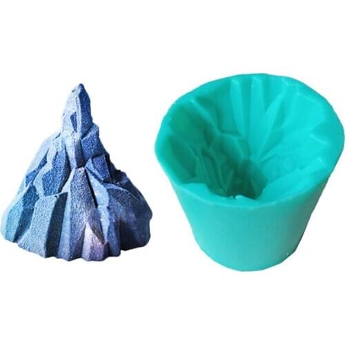 New Single Volcanic Iceberg Mousse Mold DIY French Pastry Baking Mold Silicone Fondant Cake Mold Dessert Mousse Baking Mold