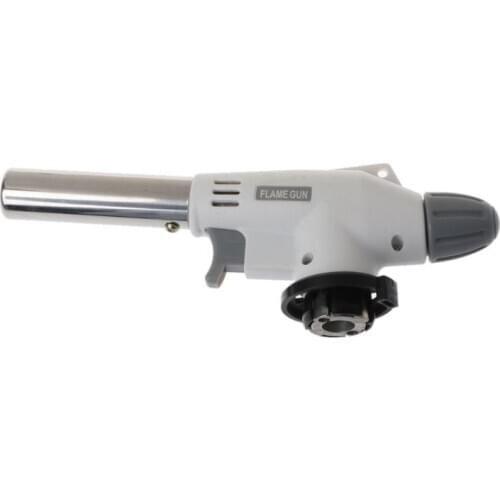 Portable Metal Flame Gun BBQ Heating Ignition Butane Camping Welding Gas Torch