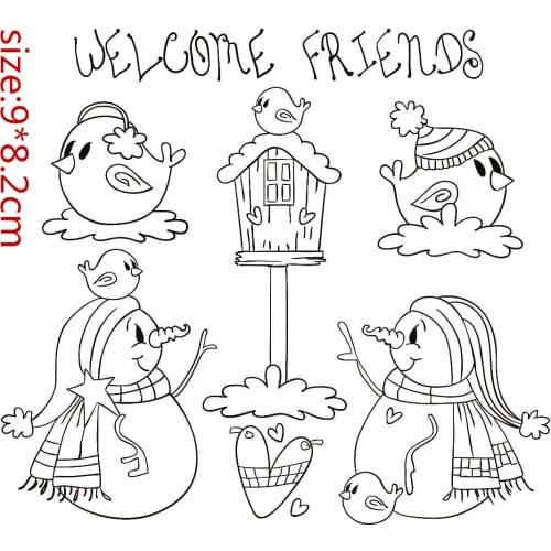 Penguin Camera Alphabet Ransparent Clear Stamps Silicone Seals For DIY Scrapbooking Photo Album Card Making