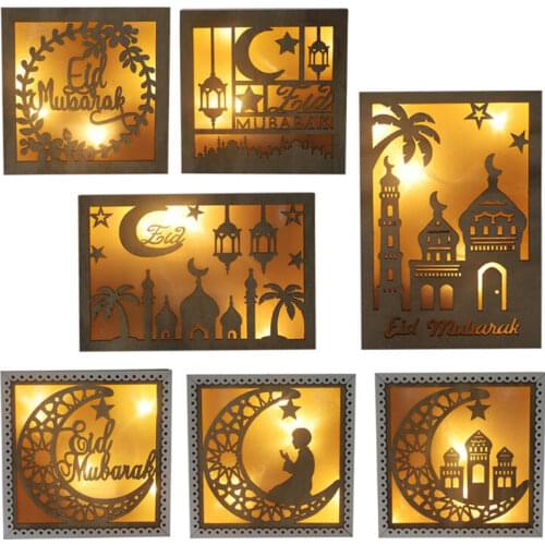 Ramadan Eid Mubarak Decorations for Home Lantern Lights Hanging Islamic Muslim Party Decor Eid light Ramadan Kareem Eid Al Adha