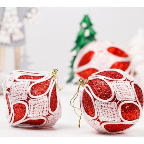 Christmas Balls Red Shatterproof Baubles Decorations Xmas Trees Pendant Wedding Party Home New Year Decorations