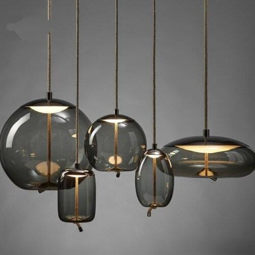 Scandinavian BROKIS Knot Pendant Lights Bedside Nordic Luminaria Deco Glass Lustre Pendant Lights Luminaire Suspendu Lights