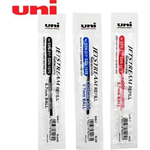 6 Pcs/Lot Uni Jetstream Ballpoint 0.7 mm Tip Refill for SXN-250, SXN-1000 Retractable Ballpoint Pen