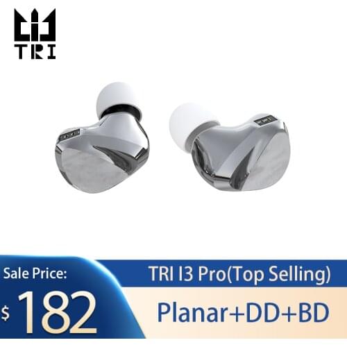 AK TRI I3 Pro 1DD+1BA+1planar Earphones Headphone Earbuds Headset In Ear Monitors IEMS Lark Ks1 Coffee Bean Kbear tri i3 pro