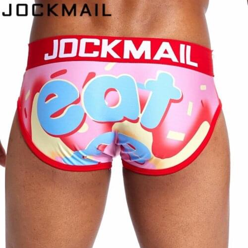 JOCKMAIL Sexy Men Underwear Men Briefs Nylon Underpants Jockstrap Gay Mens Briefs Cuecas Masculinas Calzoncillos Hombre Slip