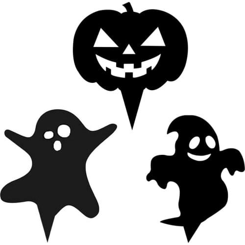 Halloween Ghost Pumpkin Stake Decoration Garden Ornament Halloween Horror Yards Home Party Garden Decor