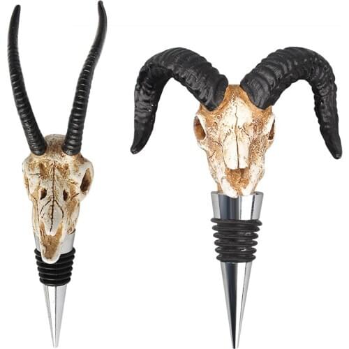 Animal Skull Vacuum Red Wine Bottle Stopper Reusable Champagne Saver Bottle Cap Sealer Plug Restaurant Bar Tools Kitchen Gadgets