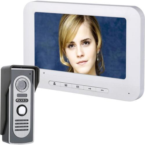 7 Inch TFT Video Door Phone Doorbell Intercom Kit 1-camera 1-monitor Night Vision with HD 700TVL Camera