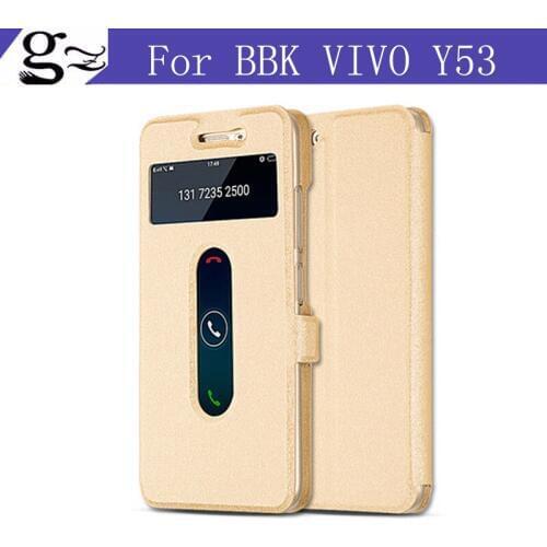 Top Quality For BBK VIVO Y53 Natural Window Magnet Flip Stand Cover Case For BBK VIVO Y 53 Luxury Phone Cove