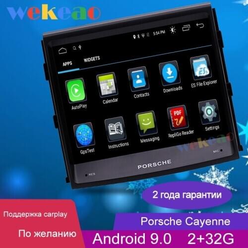 Wekeao 8.4" Touch Screen 2 Din Android 9.0 Car Radio For Porsche Cayenne Car Multimedia Dvd Navigation Stereo GPS 4G 2013-2017