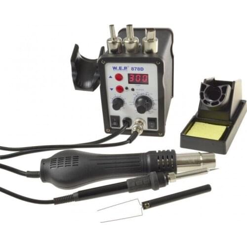 WEP-878D ÜFLEMELİ HEAT ADJUSTABLE SOLDERING IRON STATION