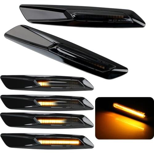 Turn Signal Light LED Car Dynamic Side Marker A Pair Signal Lamp For BMW E60 E61 E81 E82 E88 E90 E91 E92 E93 Blinker Light