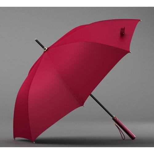 Fashion Umbrella Red Outdoor Windproof Luxury Umbrella Uv Protection Long Handle Luxury Paraguas Grande Rain Gear BG50RG