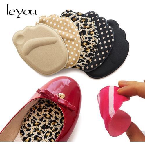 Leyou 4D 1 Pair Forefoot Half Insole Pad Foot Heel Pads Insoles Inserts Pad Cushion Foot Memory Care Foam Insoles