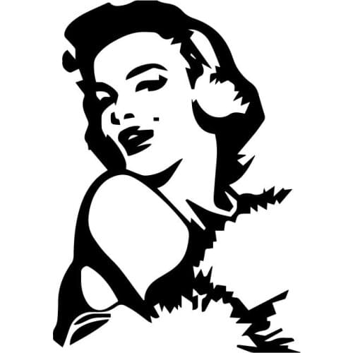 11.3CM*16.1CM MARILYN MONROE Car Decorative Decal Sticker Cartoon Animal Car Styling Accessories