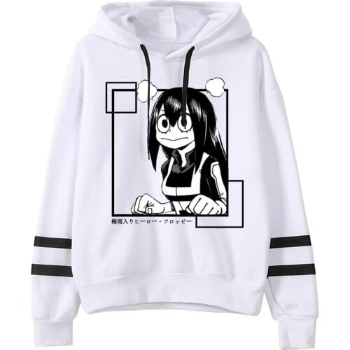 2021 Anime My Hero Academia Cosplay Jackets Kawaii Men Hoodies Anime Manga Asui Tsuyu Tops Clothes