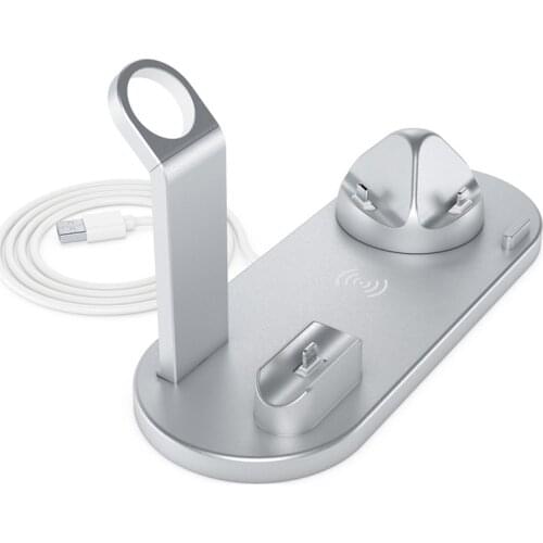 2021 Wireless Charger for iphone 12 11 X 8 Wireless Fast Charger for apple Charger 6 in 1 Wireless Charger Stand For Huawei