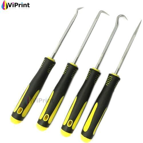 4pcs Cartridge Toner Powder Refill Reset Tool Kit Laser Printer PhotoCopier Maintenance Screwdriver Tool Set Oil Seal Hook