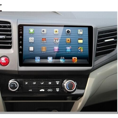 9 Inch Car Fascia For Honda Civic 2012 left drive hand Fascias Audio Fitting Adaptor Panel Frame Car DVD Frame Dashboard