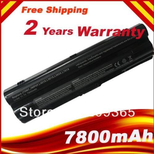 9 Cells 7800mAh Battery for DELL XPS L702X XPS L502X 312-1123,312-1127,453-10186,J70W7,JWPHF,WHXY3