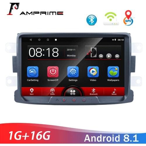 AMPrime 2 Din Car Radio 8'' Android GPS Wifi Mirrorlink For Renault Sandero Duste Logan Dokker Autoradio Car Multimedia Player