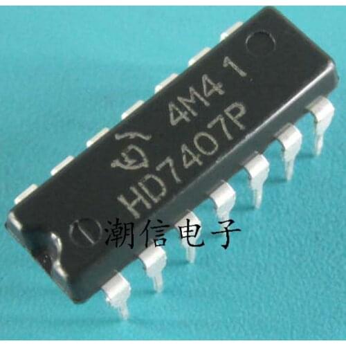 Free shipping new%100 new%100 HD7407P DIP-14